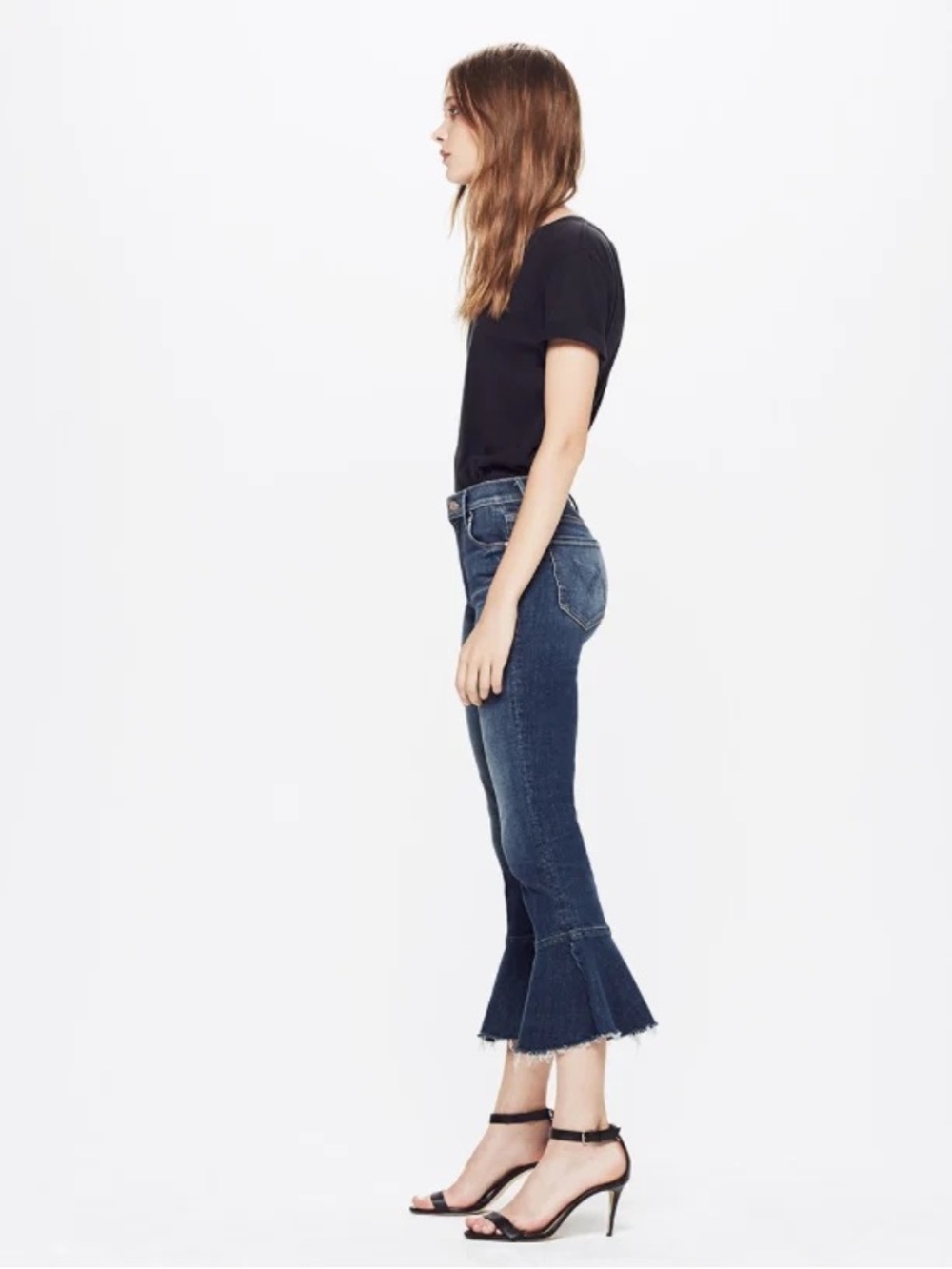 Mother The Cha Cha Fray in Girl Crush Denim Jeans 27 $258